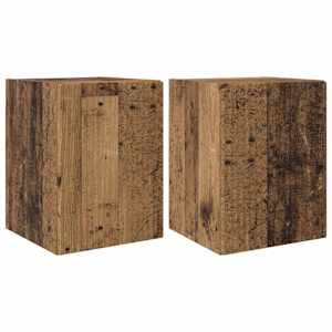 TV wall cabinet Nástěnný 2 pcs Staré dřevo 30 x 31 x 40 cm - obrázek 2