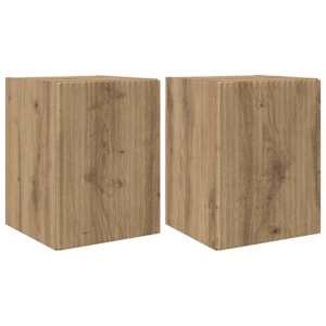 TV wall cabinet 2 pcs Umělecký dub kompozitní dřevo - obrázek 2