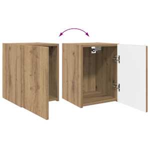 TV wall cabinet 2 pcs Umělecký dub kompozitní dřevo - obrázek 13