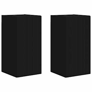 TV wall cabinet 2 pcs Černá 30 x 31 x 60 cm kompozitní dřevo - obrázek 2