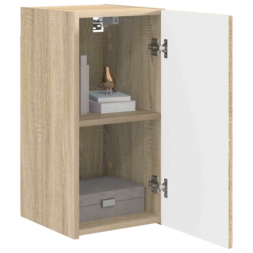 vidaXL TV Wandkast Wandgemonteerd Sonoma 30 x 31 x 60 cm Bewerkt hout