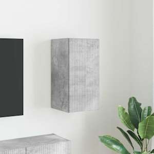 TV stenska omara Beton 30 x 31 x 60 cm Konstruiran les