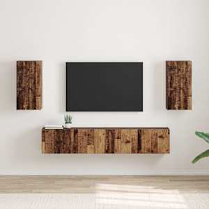 TV wall cabinet Nástěnný 2 pcs Staré dřevo 30 x 31 x 60 cm - obrázek 1