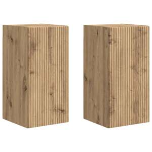 TV wall cabinet 2 pcs Umělecký dub kompozitní dřevo - obrázek 2