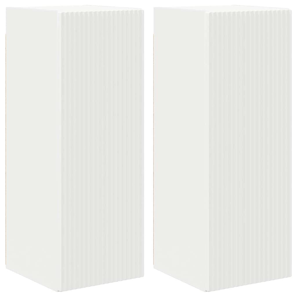 Thumbnail - vidaXL TV-Wandschrank 2 pcs Weiß 30 x 31 x 80 cm Holzwerkstoff