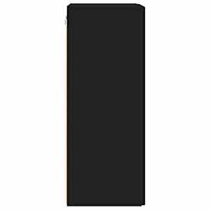 TV wall cabinet Nástěnný Černá 30 x 31 x 80 cm kompozitní dřevo - obrázek 7