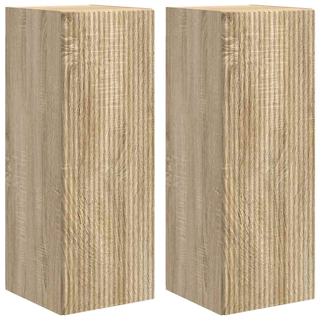 vidaXL TV Wandkast 2 st Sonoma Bewerkt hout bruin, foto 3