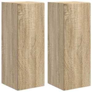 TV wall cabinet 2 pcs Sonoma 30 x 31 x 80 cm kompozitní dřevo - obrázek 2