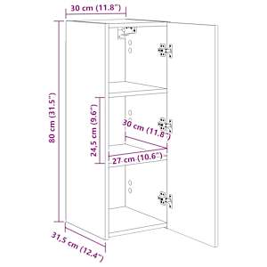 TV wall cabinet 2 pcs Sonoma 30 x 31 x 80 cm kompozitní dřevo - obrázek 15