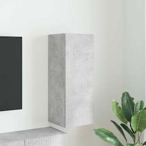TV wall cabinet Nástěnný Beton 30 x 31 x 80 cm kompozitní dřevo - obrázek 1