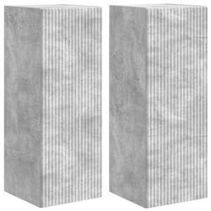 TV wall cabinet 2 pcs Beton 30 x 31 x 80 cm kompozitní dřevo - obrázek 2