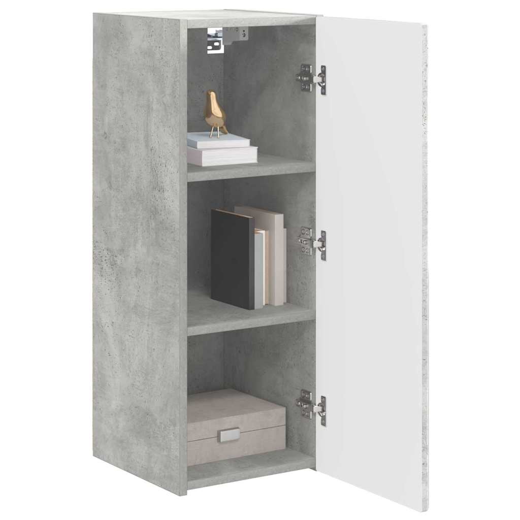 Thumbnail - vidaXL TV-Wandschrank 2 pcs Beton 30 x 31 x 80 cm Holzwerkstoff