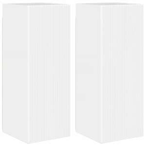 TV wall cabinet Nástěnný 2 pcs Lesklá Bílá 30 x 31 x 80 cm - obrázek 2