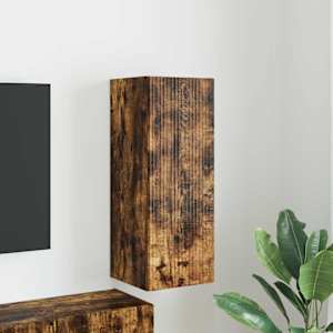 TV wall cabinet Kouřový dub 30 x 31 x 80 cm kompozitní dřevo - obrázek 1