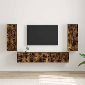 TV stenska omara 2 pcs Dimljeni oreh 30 x 31 x 80 cm