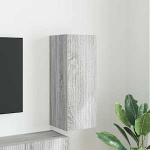 TV wall cabinet Šedá Sonoma 30 x 31 x 80 cm kompozitní dřevo - obrázek 1