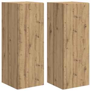 TV wall cabinet 2 pcs Umělecký dub kompozitní dřevo - obrázek 2