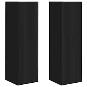TV wall cabinet 2 pcs Černá 30 x 31 x 100 cm kompozitní dřevo - obrázek 2