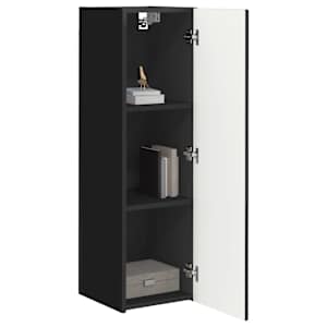 TV wall cabinet 2 pcs Černá 30 x 31 x 100 cm kompozitní dřevo - obrázek 3
