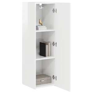 TV wall cabinet Nástěnný 2 pcs Lesklá Bílá 30 x 31 x 100 cm - obrázek 3