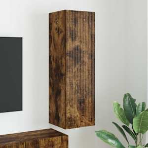 TV wall cabinet Kouřový dub 30 x 31 x 100 cm kompozitní dřevo - obrázek 1