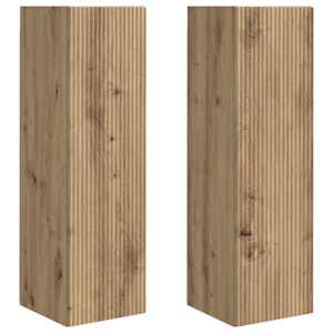 TV wall cabinet 2 pcs Umělecký dub kompozitní dřevo - obrázek 2