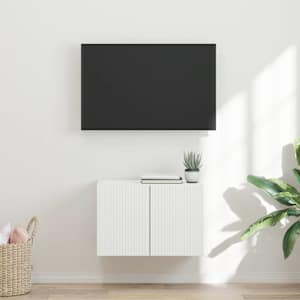 TV stenska omara Bela 59,5 x 31 x 40 cm Konstruiran les
