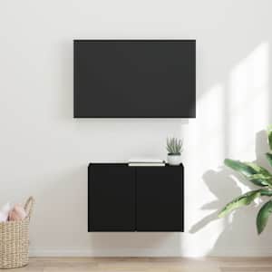 TV stenska omara 59,5 x 31 x 40 cm Črna Inženirski les