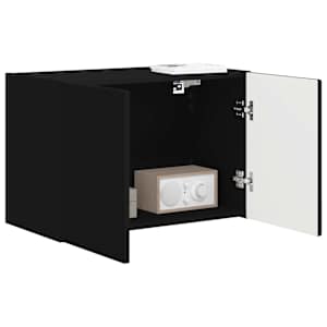 TV wall cabinet Černá 59,5 x 31 x 40 cm kompozitní dřevo - obrázek 3