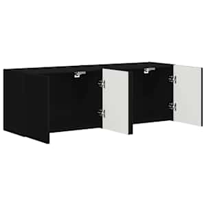 TV wall cabinet 2 pcs Černá 59,5 x 31 x 40 cm kompozitní dřevo - obrázek 5