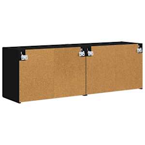 TV wall cabinet 2 pcs Černá 59,5 x 31 x 40 cm kompozitní dřevo - obrázek 8