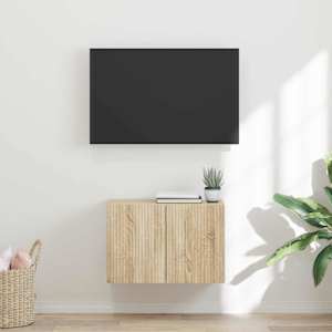 TV stenska omara Sonoma hrast 59,5 x 31 x 40 cm Konstruiran les