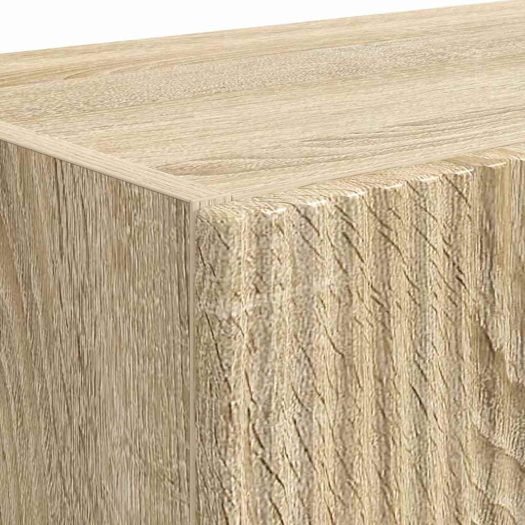 Ντουλάπι Τηλεόρασης Τοίχου 2 pcs Δρύς Sonoma 59,5 x 31 x 40 εκ - Image 9