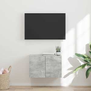 TV stenska omara 59,5 x 31 x 40 cm Betonsko siva Inženirski les