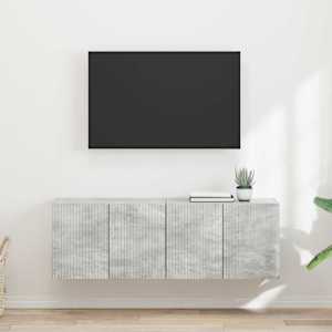 TV stenska omara 2 pcs Betonsko siva 59,5 x 31 x 40 cm