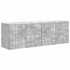 vidaXL TV Seina Kapp 2 tk Betoonhall Tehispuit