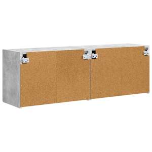 TV wall cabinet Nástěnný 2 pcs Betonově šedá 59,5 x 31 x 40 cm - obrázek 8