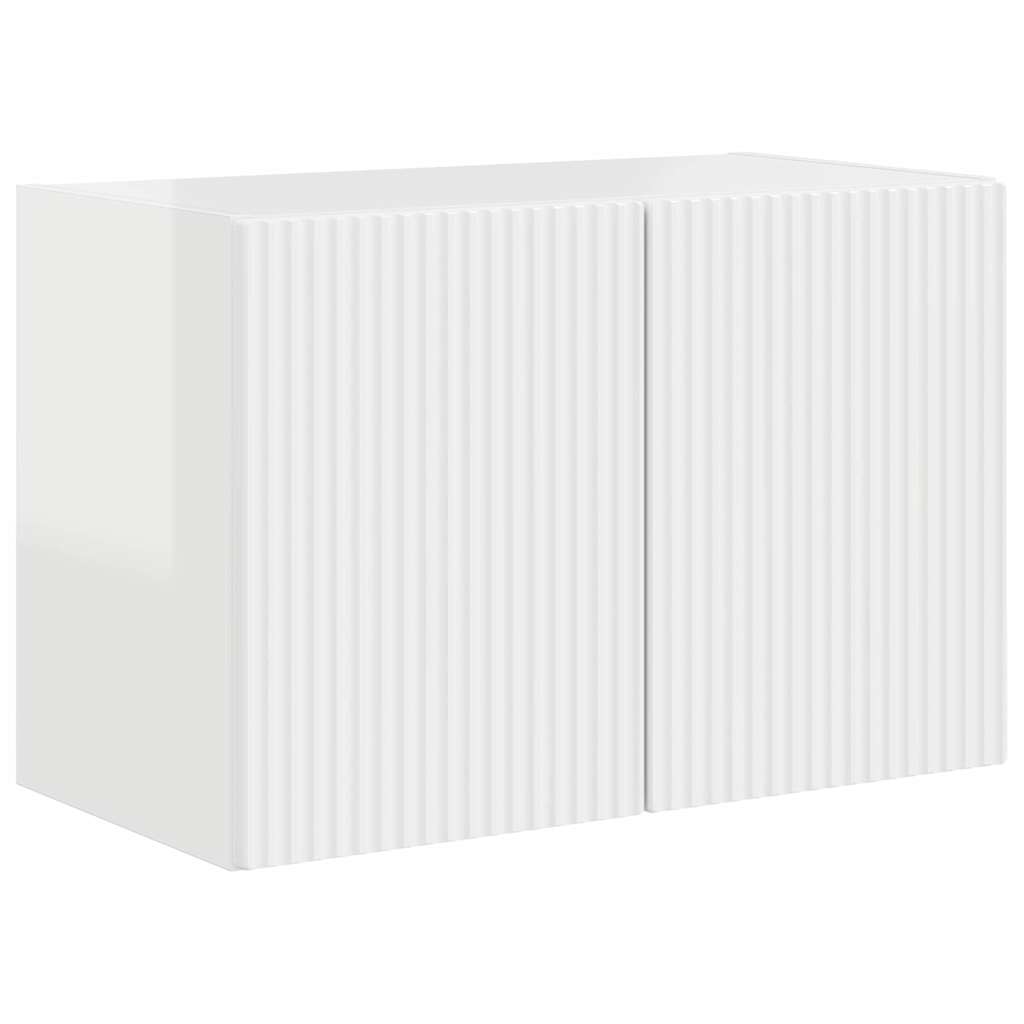 Thumbnail - vidaXL TV-Wandschrank Hochglanz Weiß 59,5 x 31 x 40 cm Holzwerkstoff