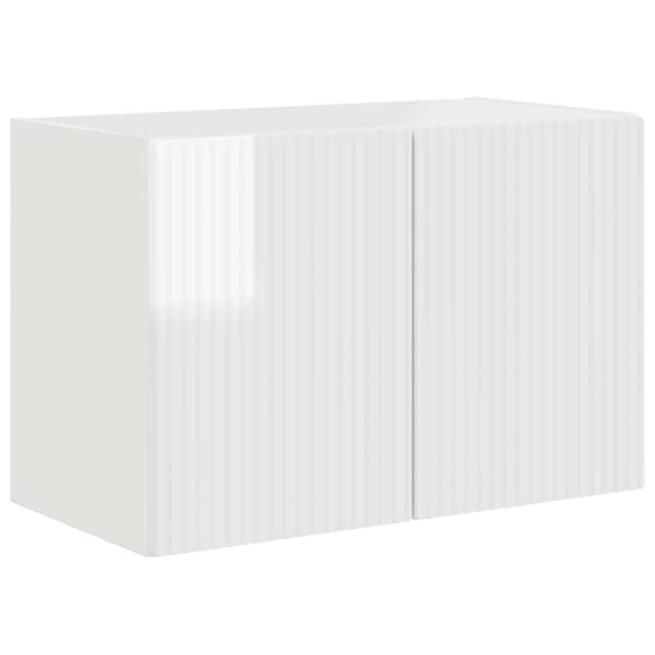 vidaXL TV Seina Kapp 59,5 x 31 x 40 cm Kergelt l&auml;ikiv valge Tehispuit