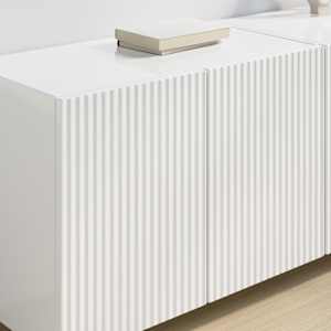 TV wall cabinet 2 pcs Vysoce lesklá bílá 59,5 x 31 x 40 cm - obrázek 4