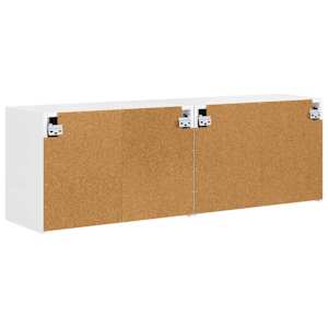 TV wall cabinet 2 pcs Vysoce lesklá bílá 59,5 x 31 x 40 cm - obrázek 8