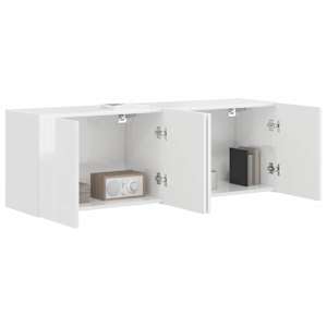 TV wall cabinet 2 pcs Vysoce lesklá bílá 59,5 x 31 x 40 cm - obrázek 3