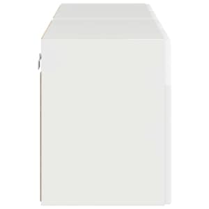 TV wall cabinet 2 pcs Vysoce lesklá bílá 59,5 x 31 x 40 cm - obrázek 7
