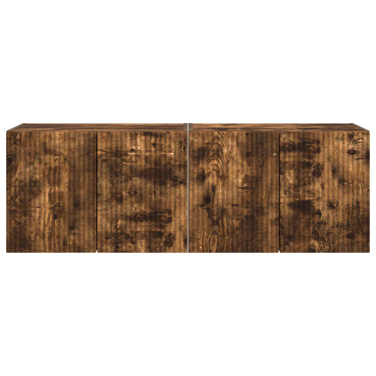 TV-seinäkaappi 2 pcs Savupähkinä 59,5 x 31 x 40 cm Tekninen puu - Image 6