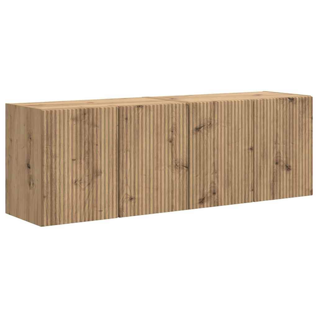 Thumbnail - vidaXL TV-Wandschrank 2 pcs Artisan-Eiche 59,5 x 31 x 40 cm