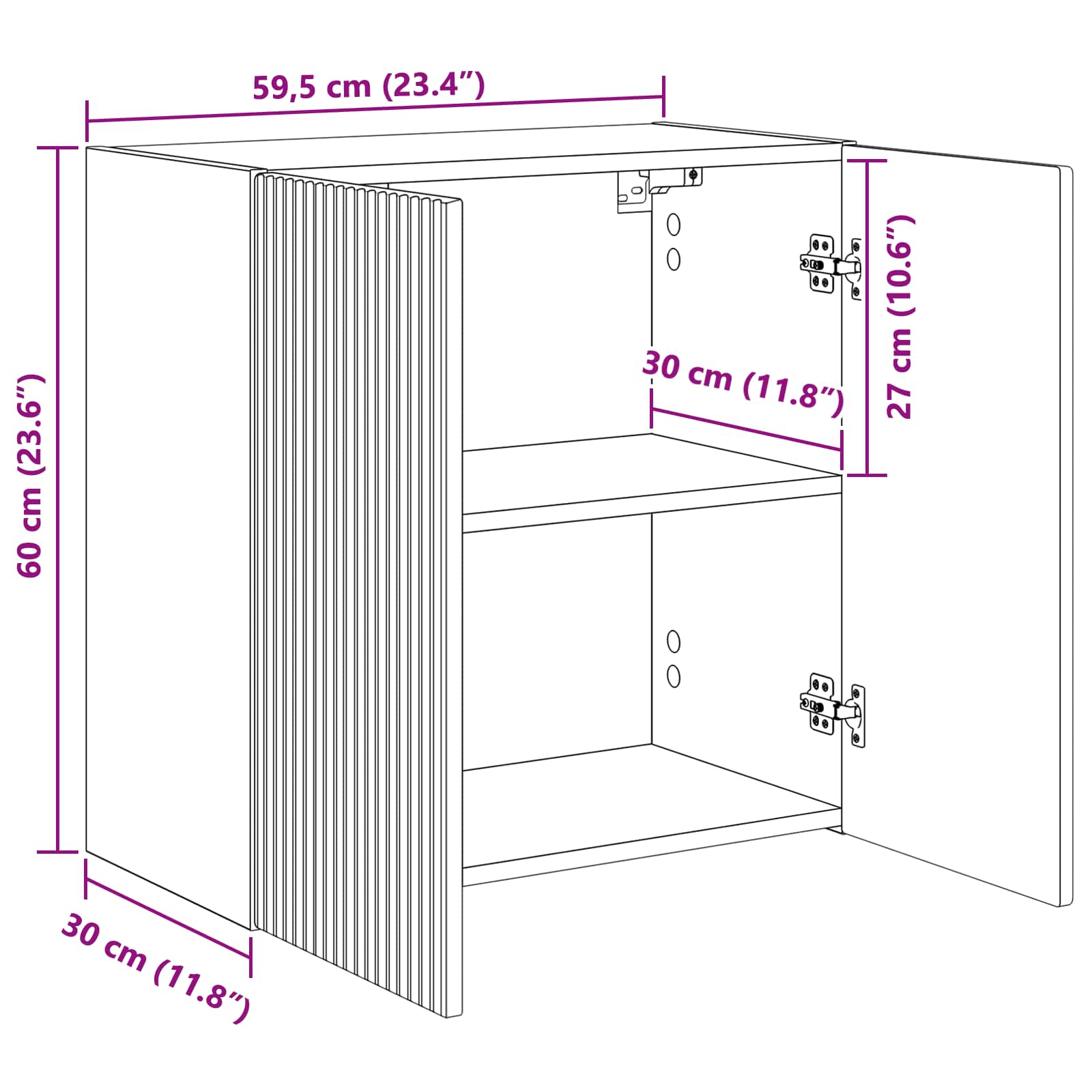 TV Wall Cabinet size guide