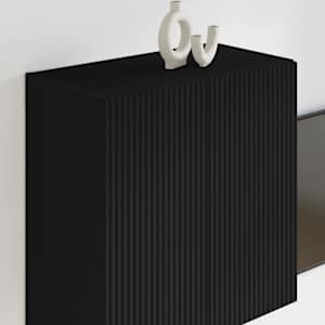 TV wall cabinet Černá 59,5 x 31 x 60 cm kompozitní dřevo - obrázek 4