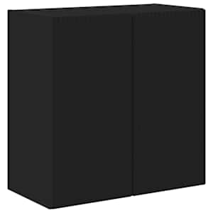 TV wall cabinet Černá 59,5 x 31 x 60 cm kompozitní dřevo - obrázek 2