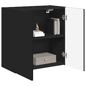 TV wall cabinet Černá 59,5 x 31 x 60 cm kompozitní dřevo - obrázek 3