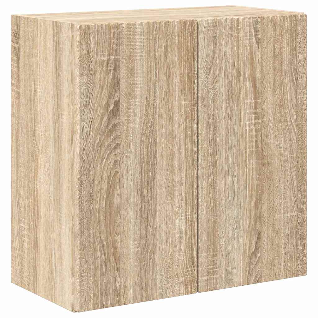 VidaXL Tv Wandkast Sonoma Eik 59, 5 X 31 X 60 Cm Bewerkt Hout